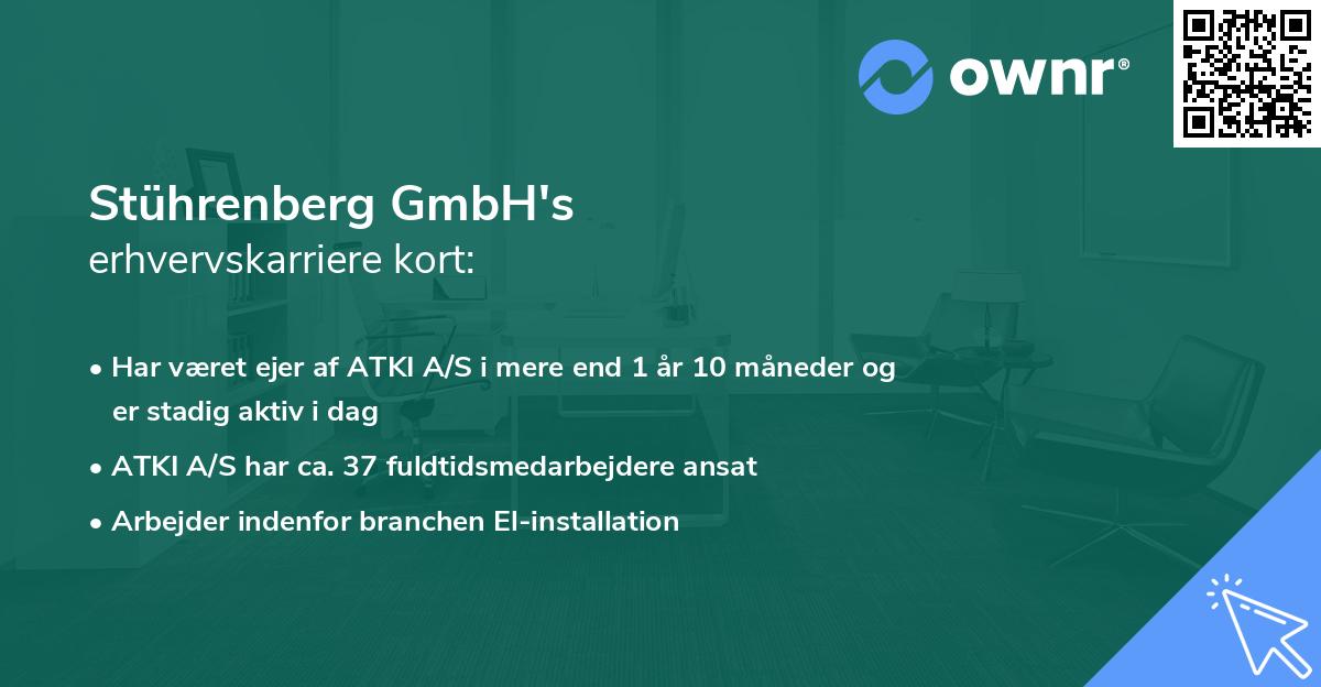 Stührenberg GmbH's erhvervskarriere kort