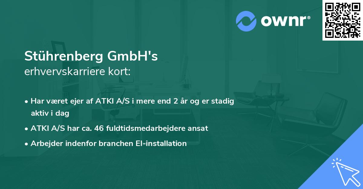 Stührenberg GmbH's erhvervskarriere kort