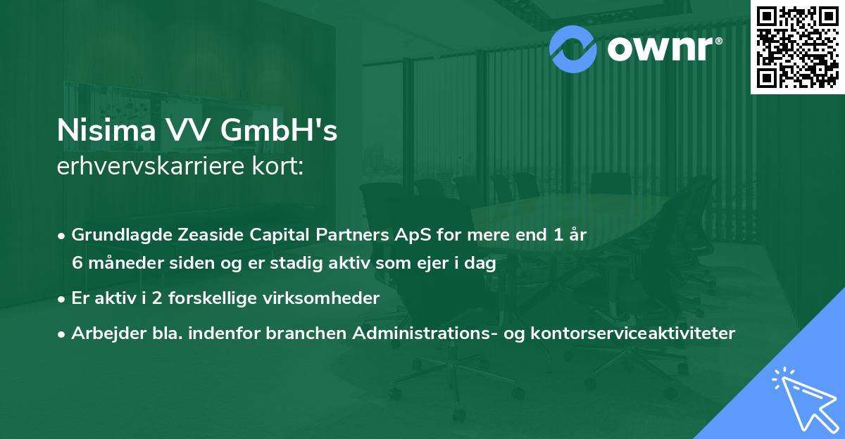 Nisima VV GmbH's erhvervskarriere kort