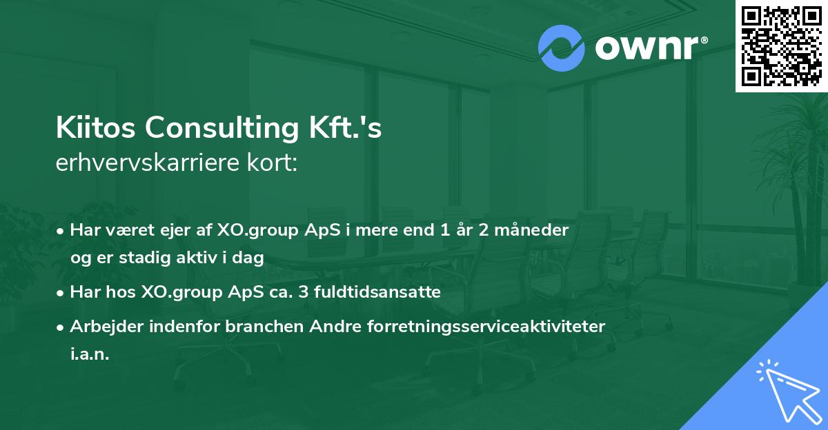 Kiitos Consulting Kft.'s erhvervskarriere kort