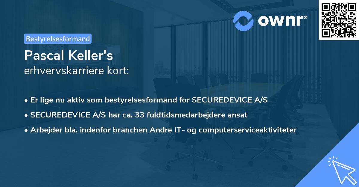 Pascal Keller's erhvervskarriere kort