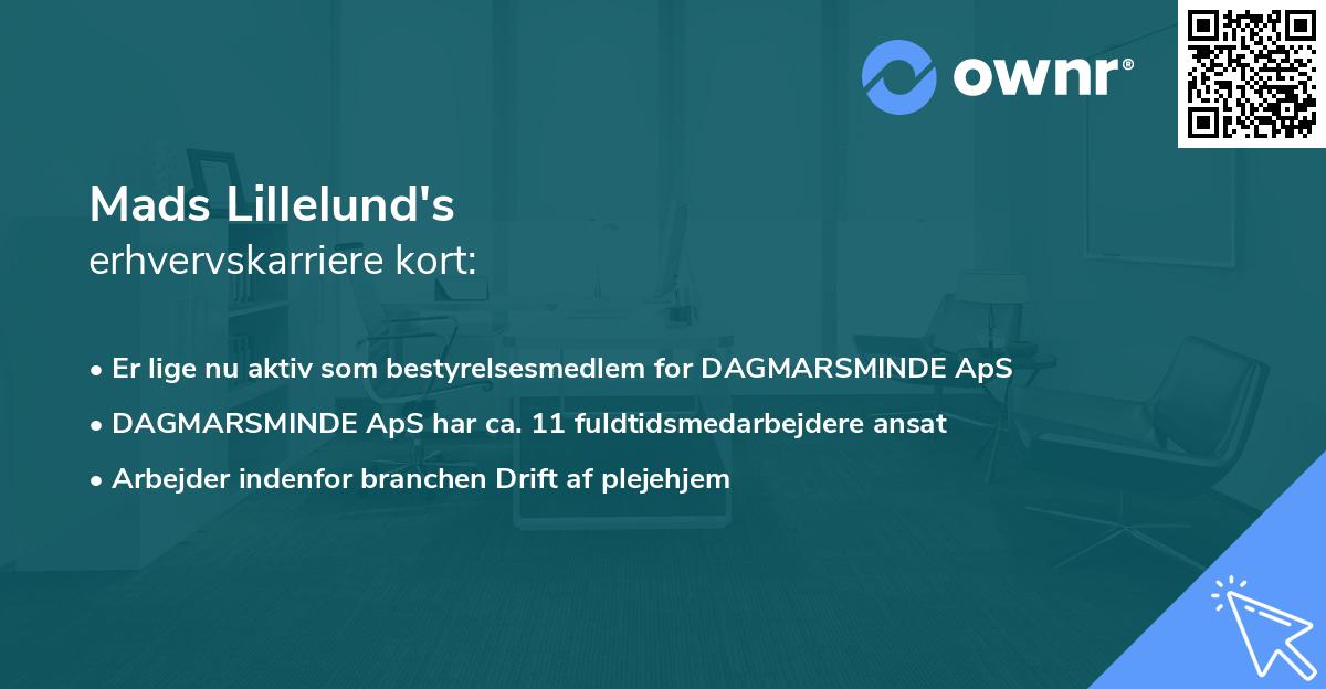 Mads Lillelund's erhvervskarriere kort