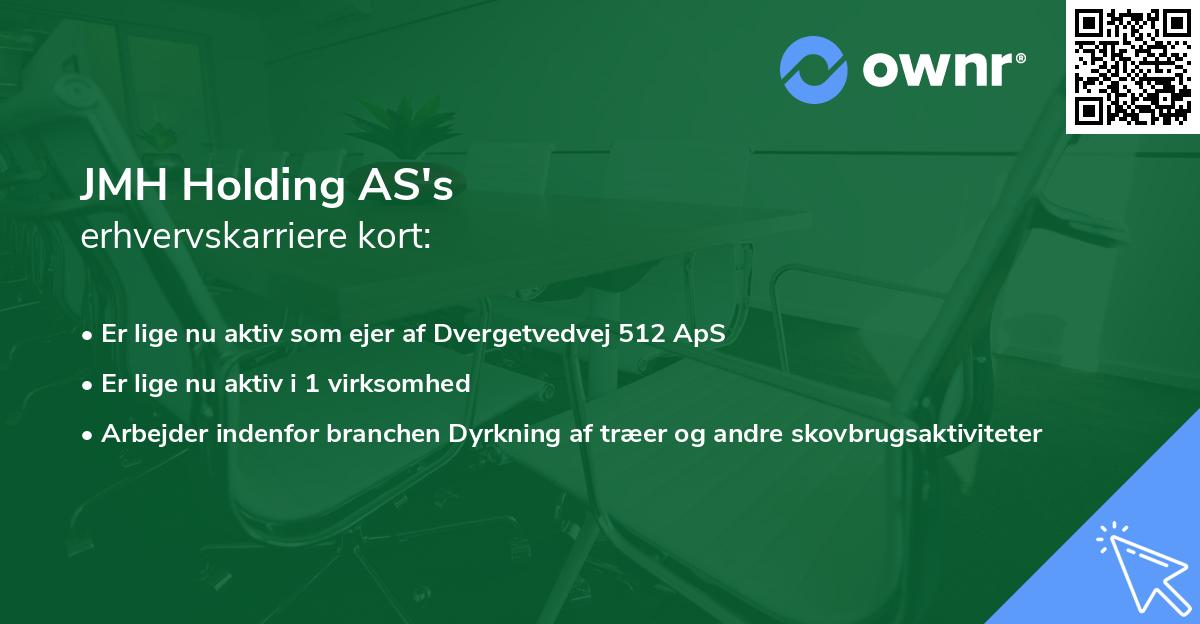 JMH Holding AS's erhvervskarriere kort