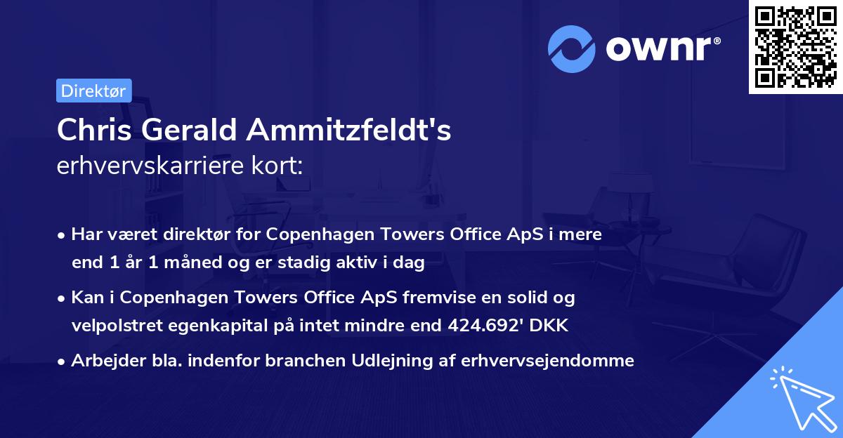 Chris Gerald Ammitzfeldt's erhvervskarriere kort
