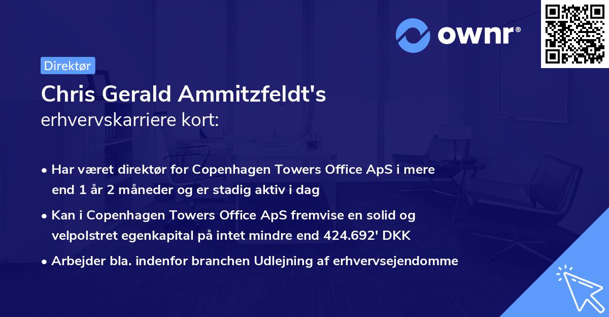 Chris Gerald Ammitzfeldt's erhvervskarriere kort