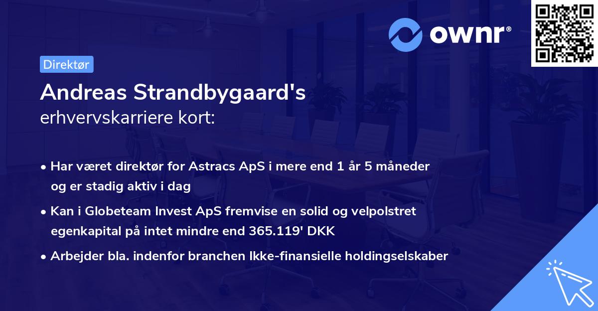 Andreas Strandbygaard's erhvervskarriere kort