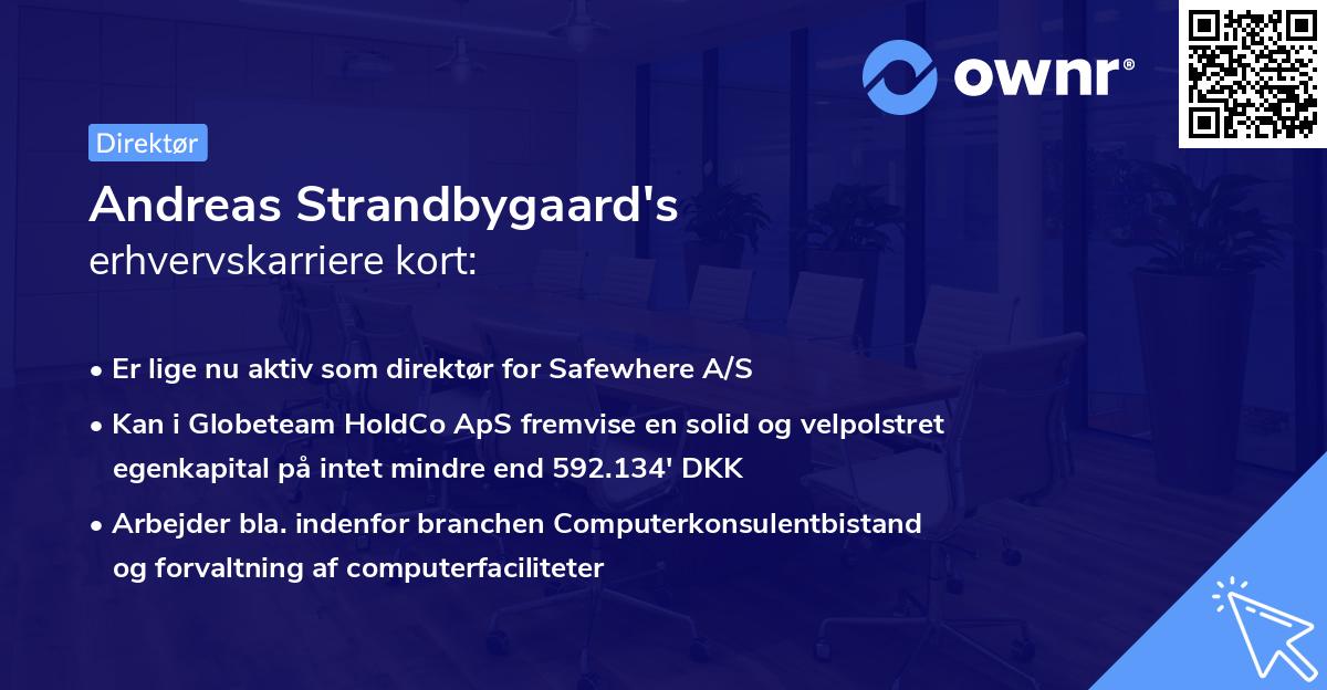 Andreas Strandbygaard's erhvervskarriere kort