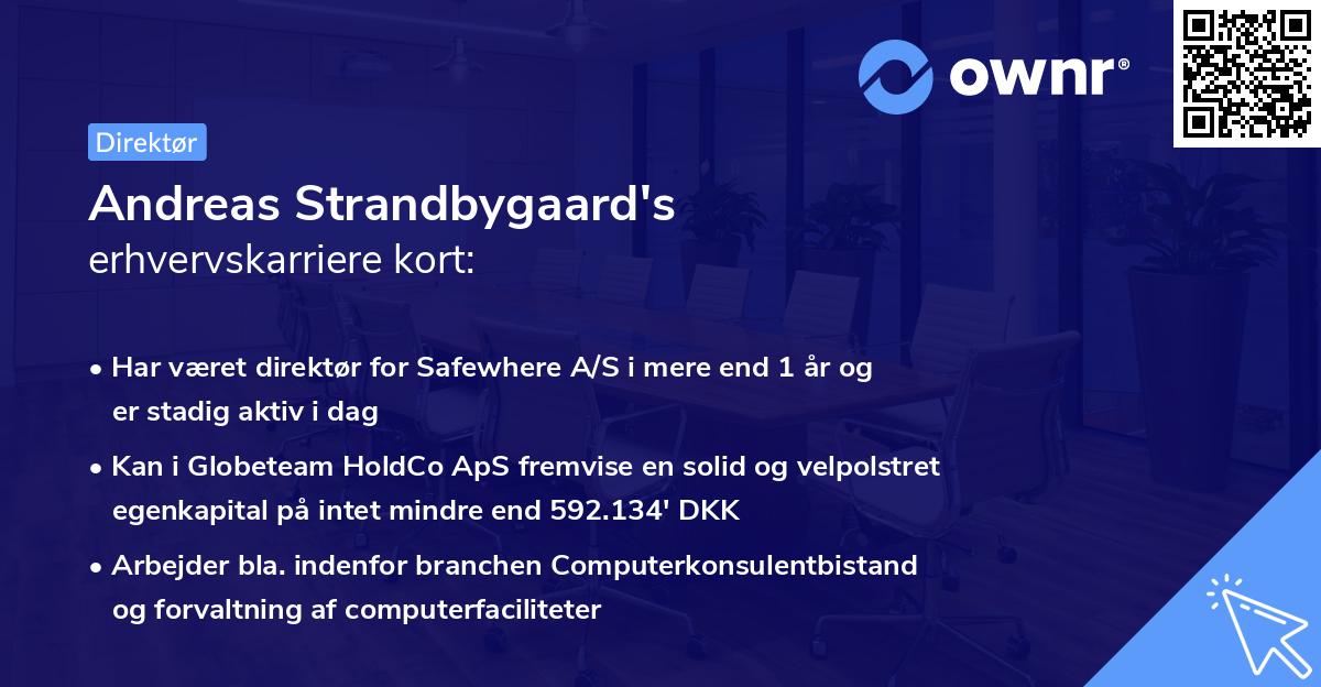Andreas Strandbygaard's erhvervskarriere kort