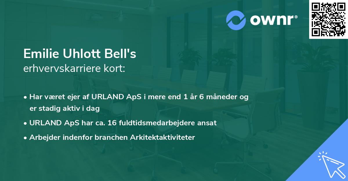 Emilie Uhlott Bell's erhvervskarriere kort