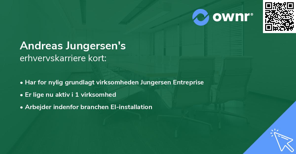 Andreas Jungersen's erhvervskarriere kort