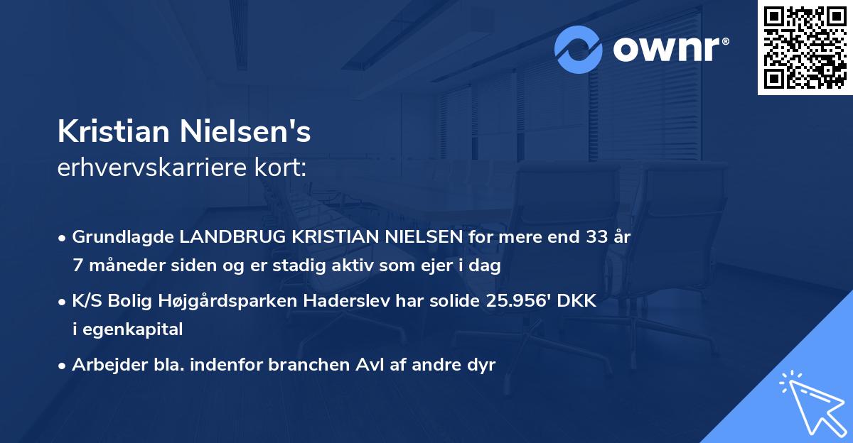 Kristian Nielsen's erhvervskarriere kort