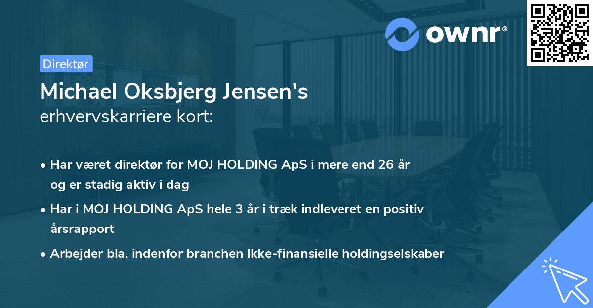 Michael Oksbjerg Jensen's erhvervskarriere kort