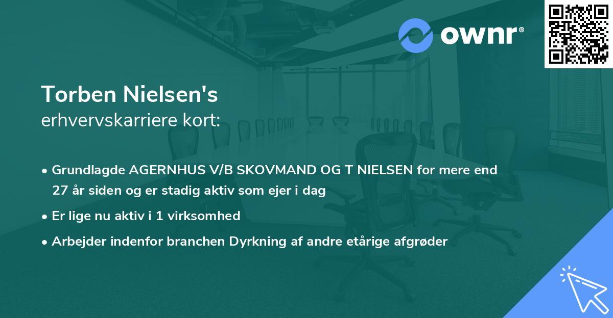 Torben Nielsen's erhvervskarriere kort