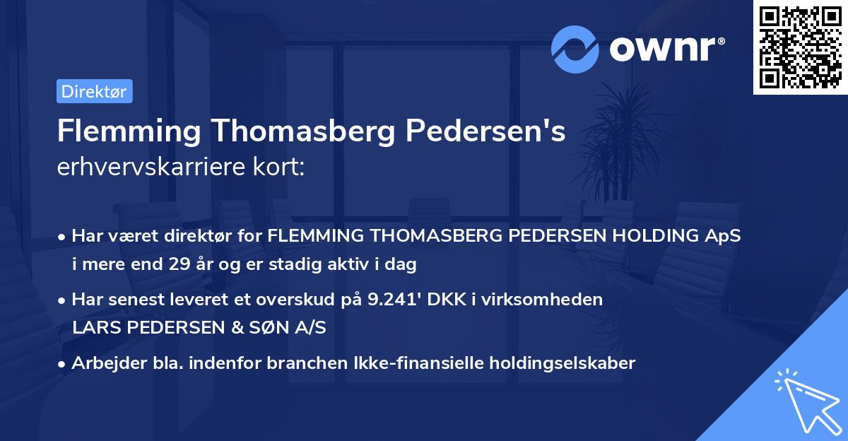 Flemming Thomasberg Pedersen's erhvervskarriere kort