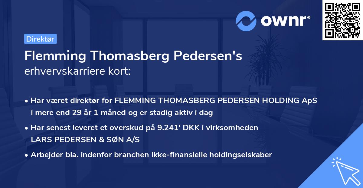 Flemming Thomasberg Pedersen's erhvervskarriere kort