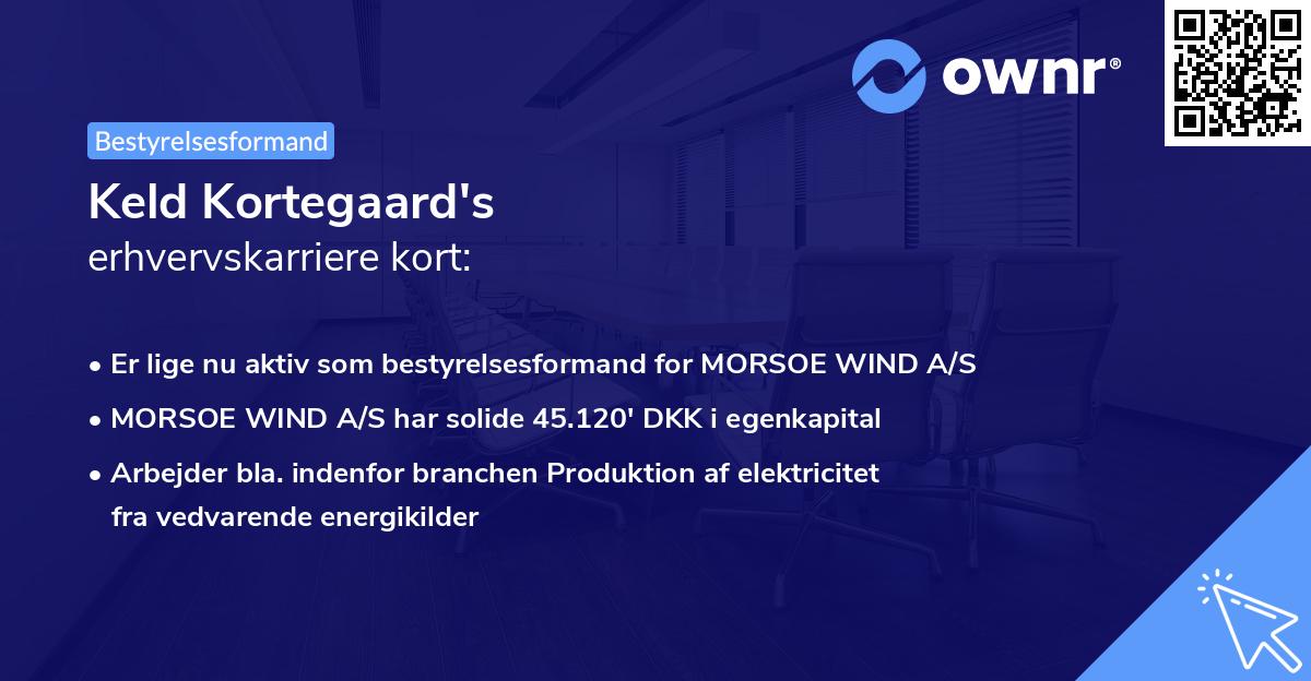 Keld Kortegaard's erhvervskarriere kort