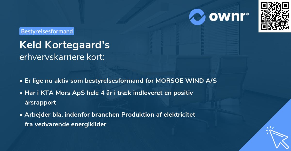 Keld Kortegaard's erhvervskarriere kort