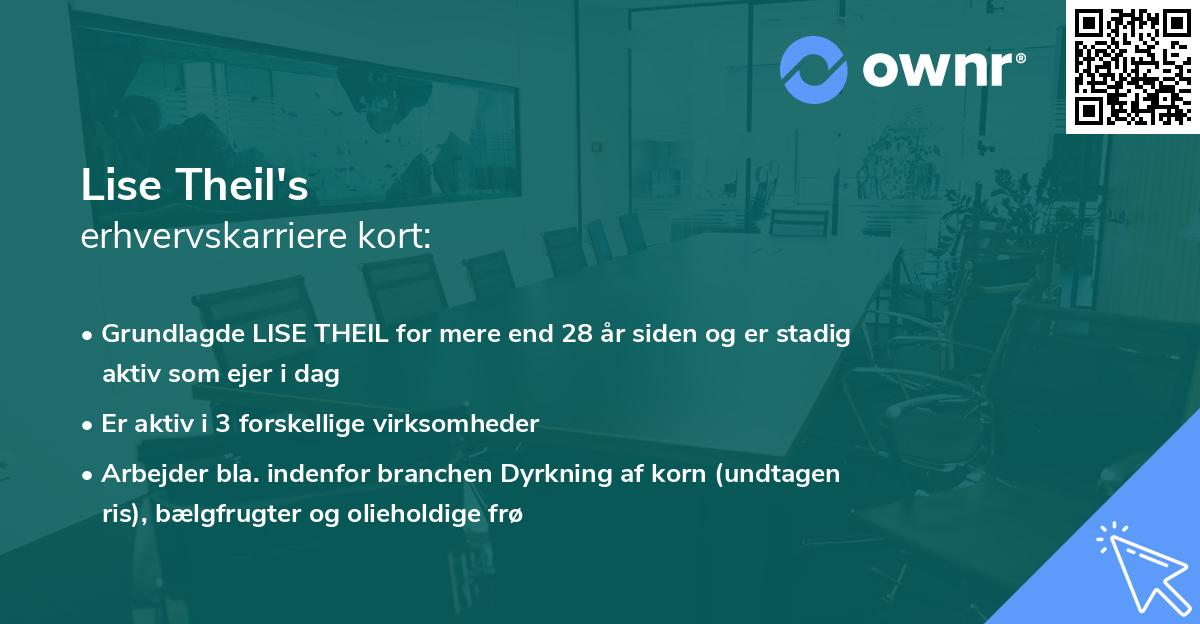 Lise Theil's erhvervskarriere kort