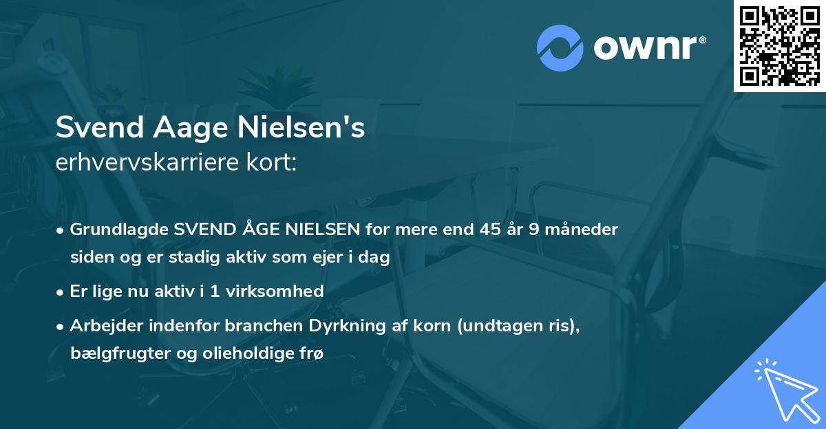 Svend Aage Nielsen's erhvervskarriere kort