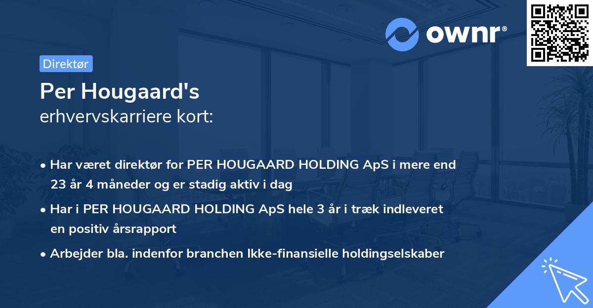 Per Hougaard's erhvervskarriere kort