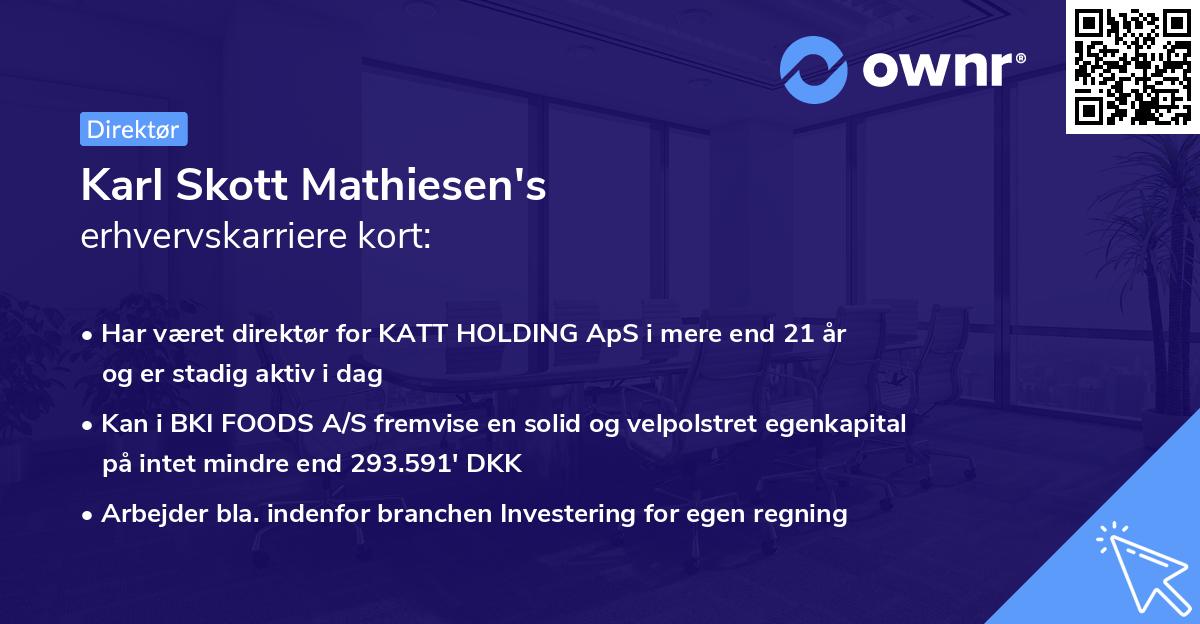 Karl Skott Mathiesen's erhvervskarriere kort
