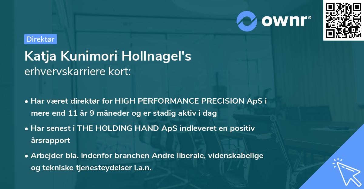 Katja Kunimori Hollnagel's erhvervskarriere kort