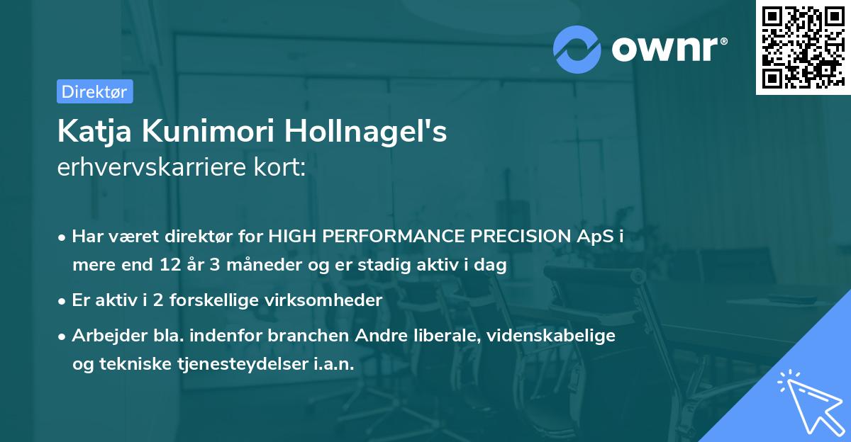 Katja Kunimori Hollnagel's erhvervskarriere kort