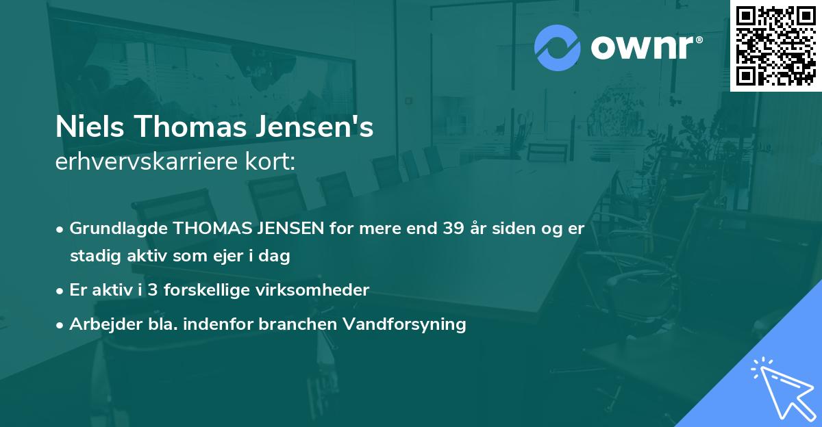 Niels Thomas Jensen's erhvervskarriere kort