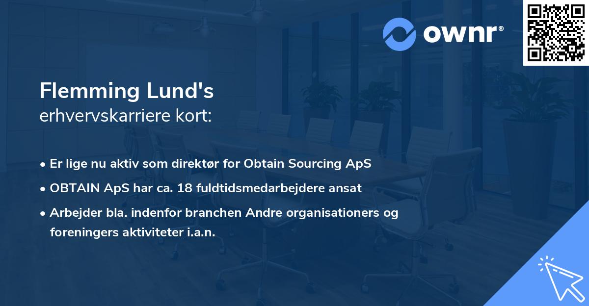 Flemming Lund's erhvervskarriere kort