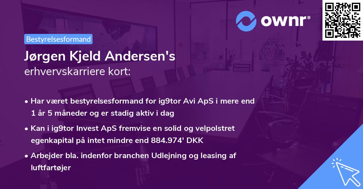 Jørgen Kjeld Andersen's erhvervskarriere kort