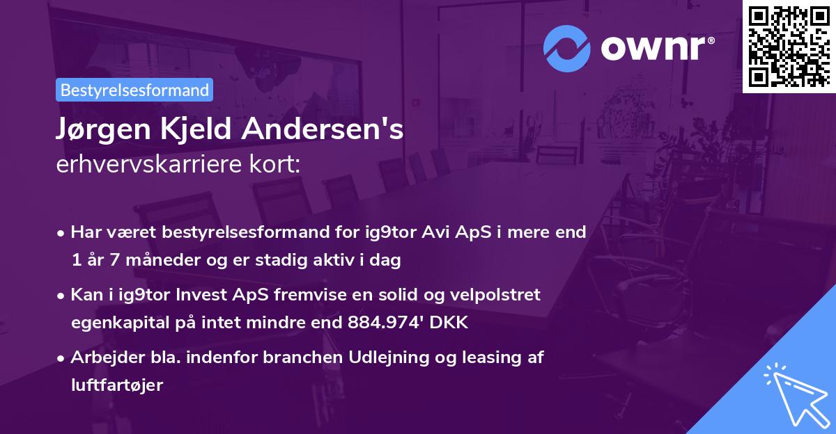 Jørgen Kjeld Andersen's erhvervskarriere kort