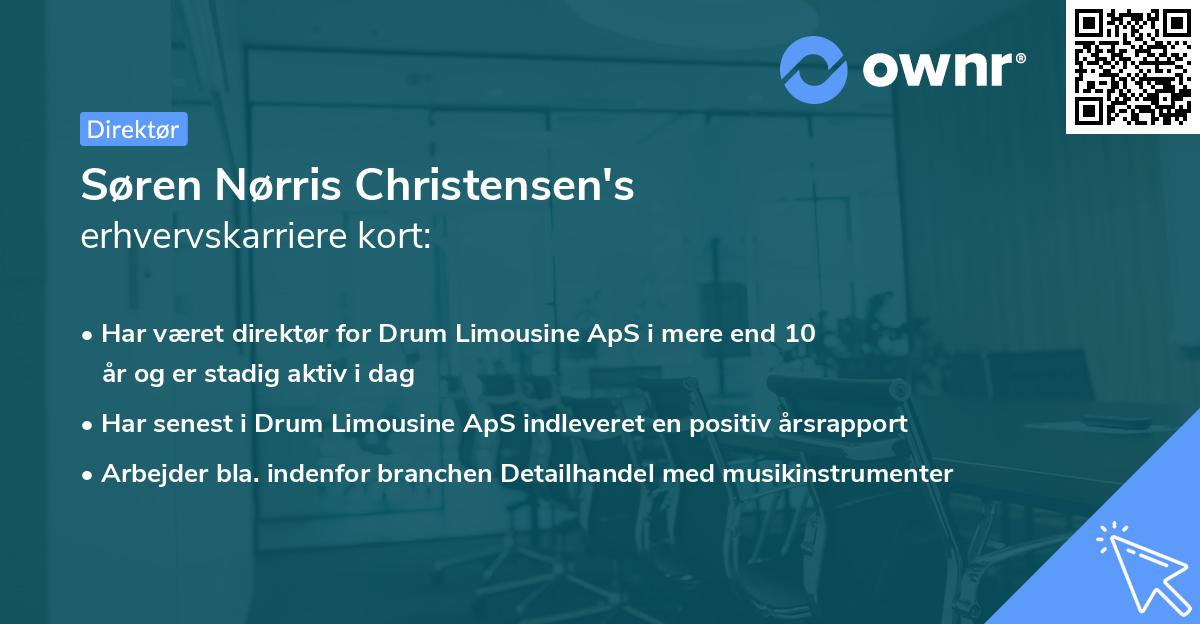 Søren Nørris Christensen's erhvervskarriere kort