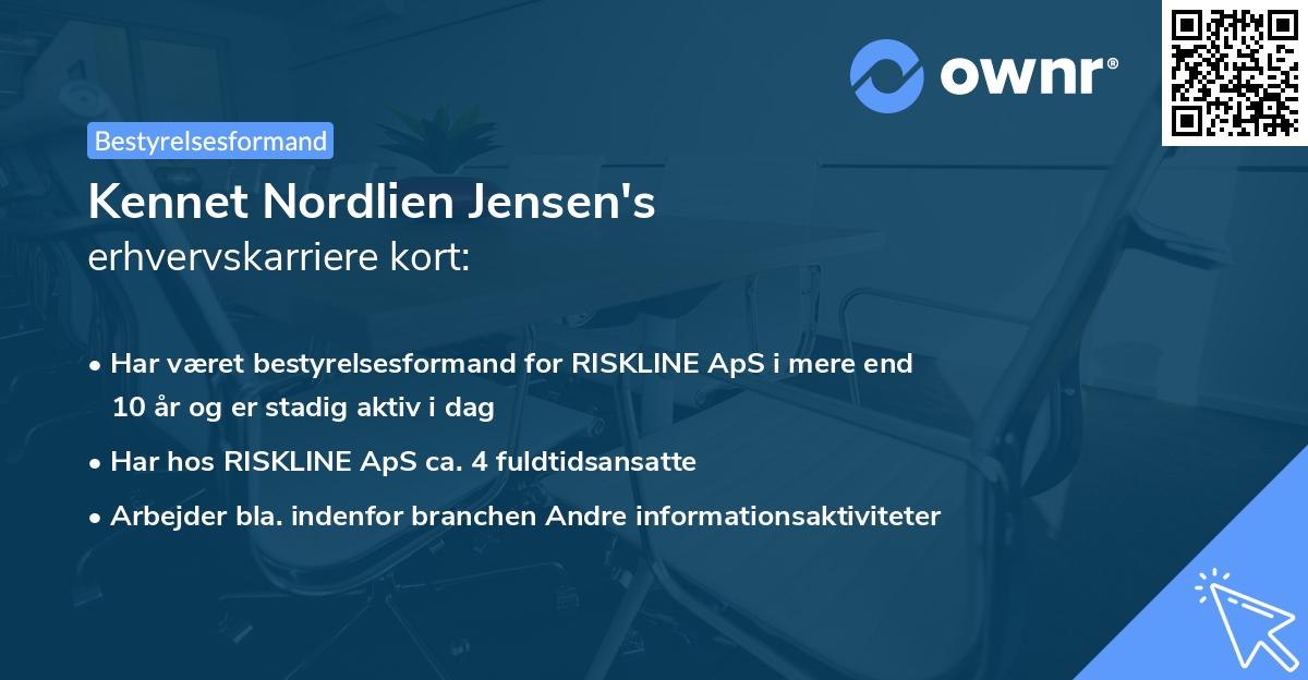 Kennet Nordlien Jensen's erhvervskarriere kort