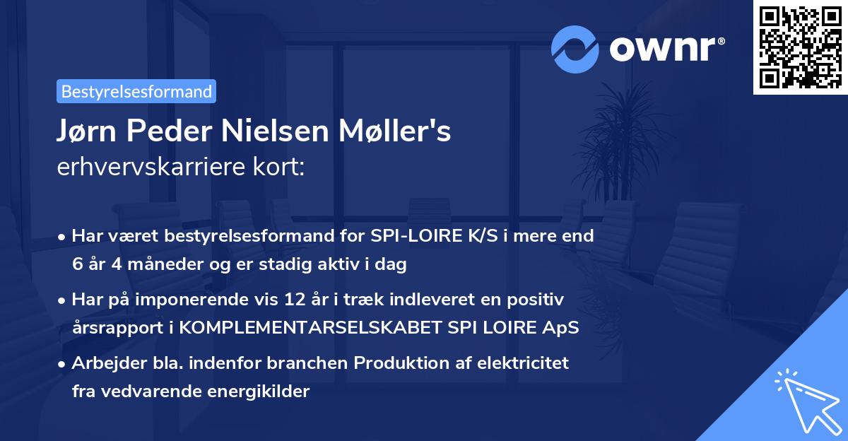 Jørn Peder Nielsen Møller's erhvervskarriere kort