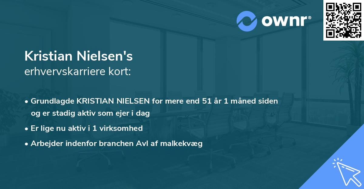 Kristian Nielsen's erhvervskarriere kort