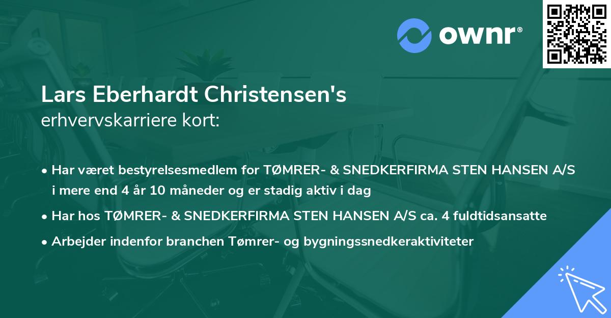 Lars Eberhardt Christensen's erhvervskarriere kort