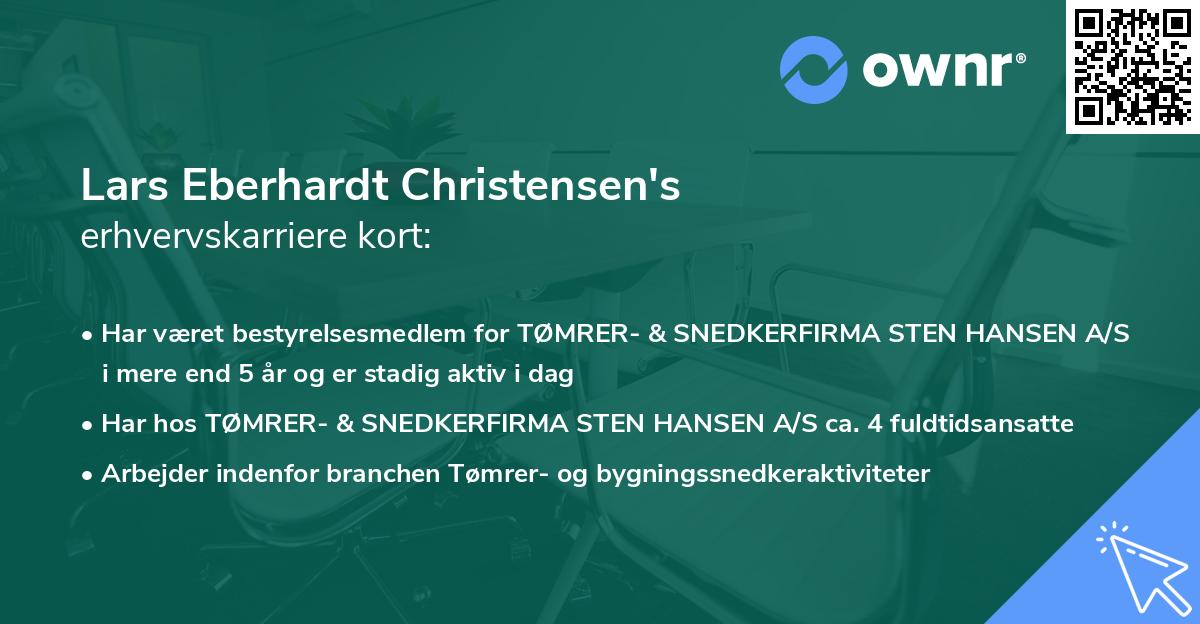 Lars Eberhardt Christensen's erhvervskarriere kort