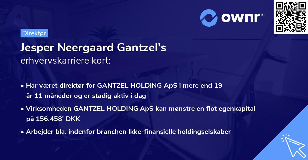 Jesper Neergaard Gantzel's erhvervskarriere kort