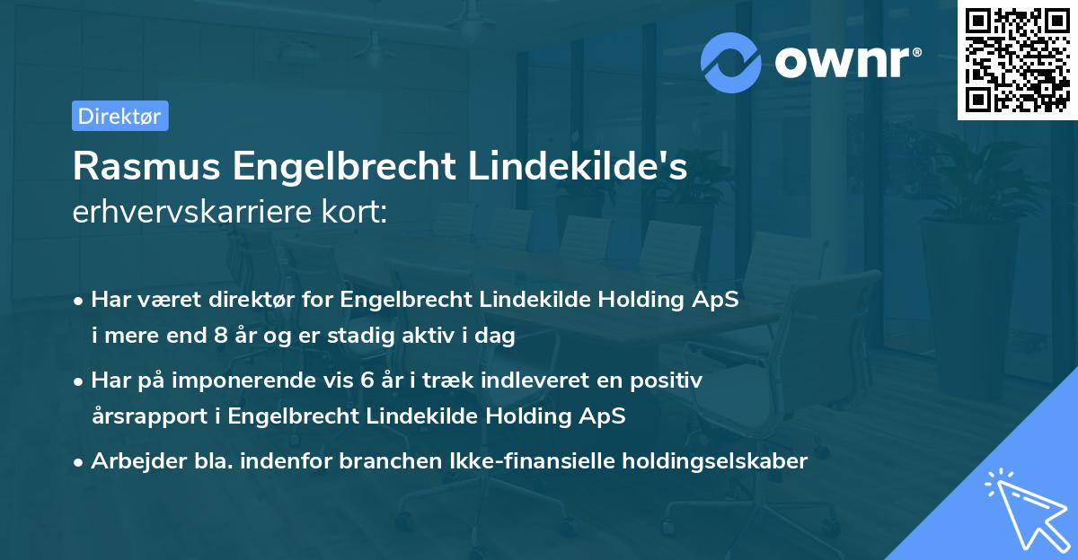Rasmus Engelbrecht Lindekilde's erhvervskarriere kort