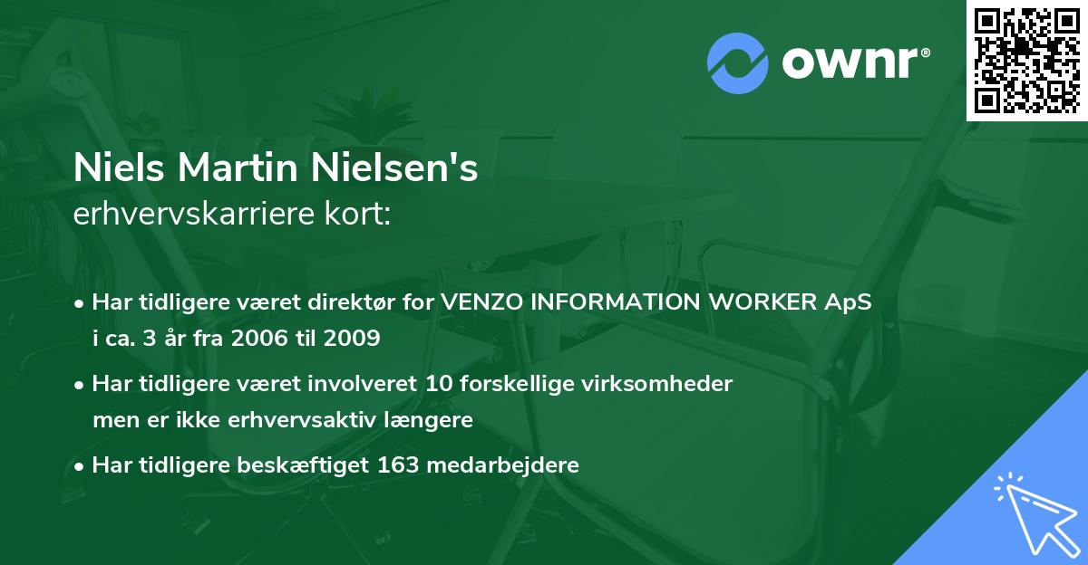 Niels Martin Nielsen's erhvervskarriere kort