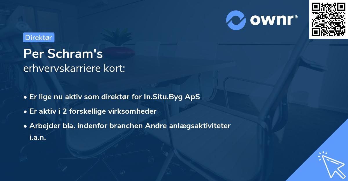 Per Schram's erhvervskarriere kort