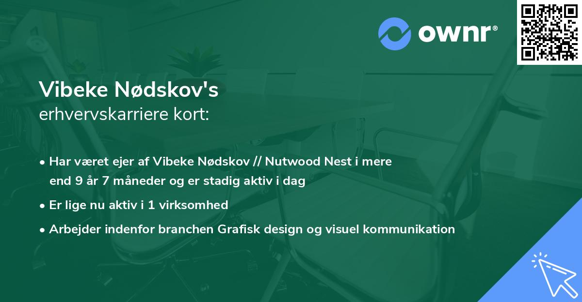 Vibeke Nødskov's erhvervskarriere kort