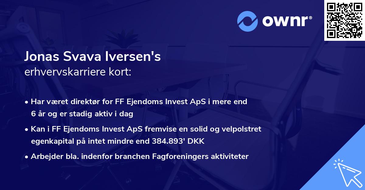 Jonas Svava Iversen's erhvervskarriere kort