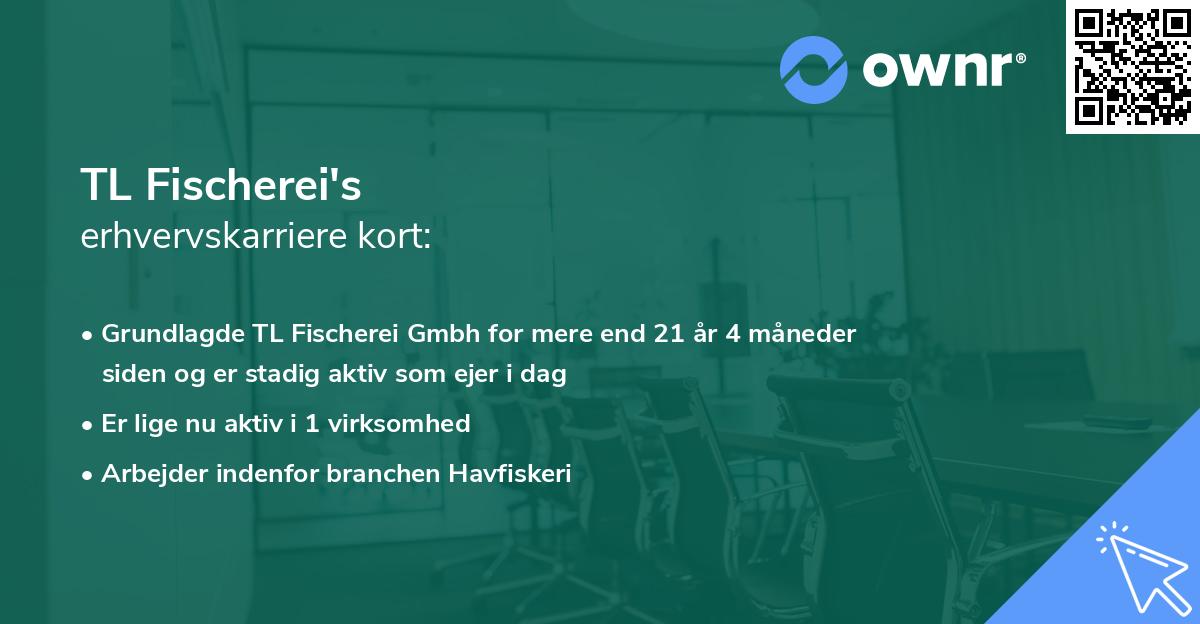 TL Fischerei's erhvervskarriere kort