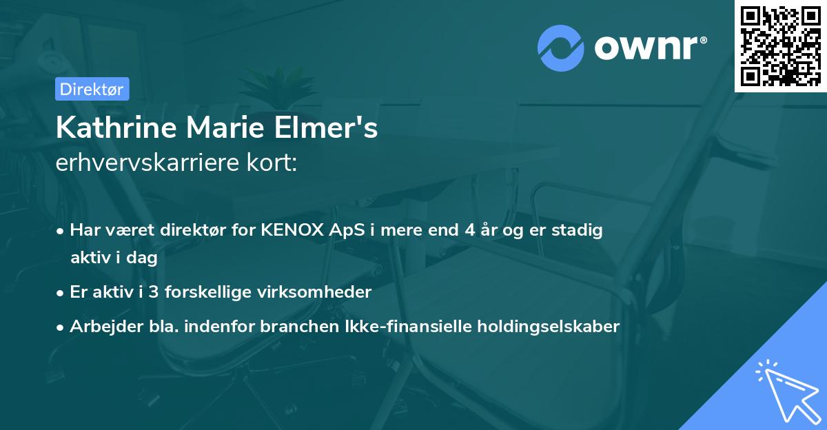 Kathrine Marie Elmer's erhvervskarriere kort