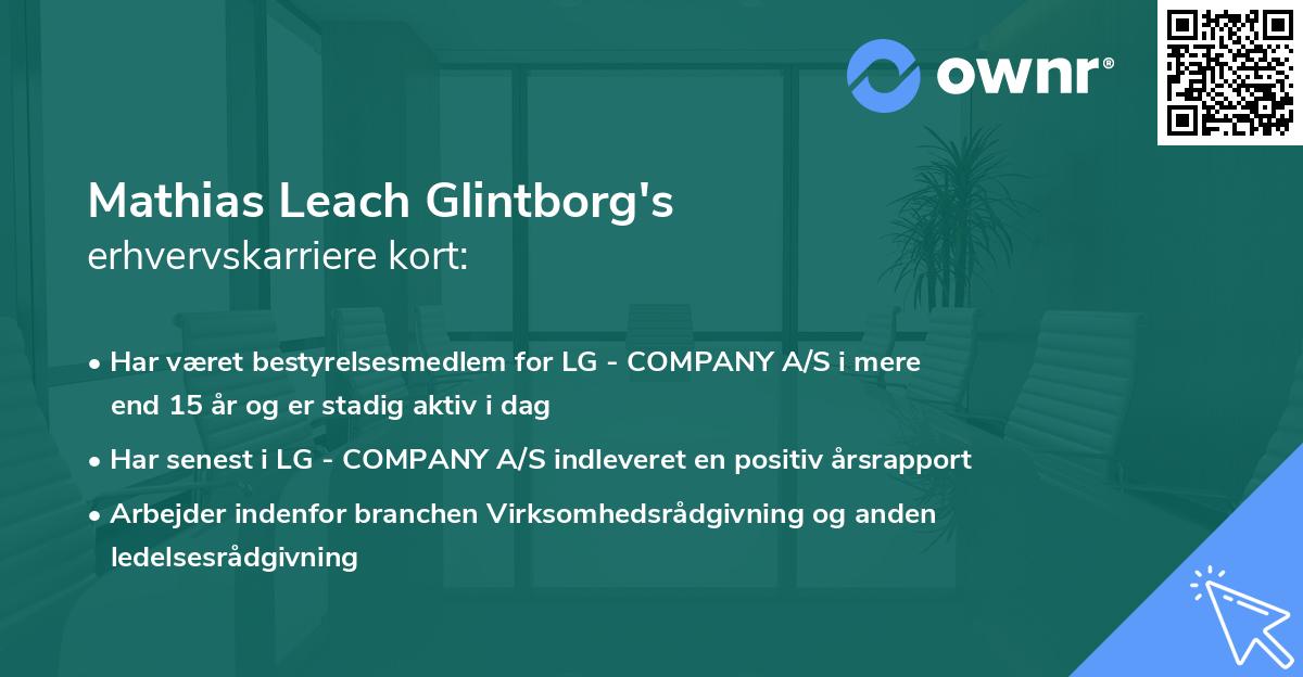 Mathias Leach Glintborg's erhvervskarriere kort