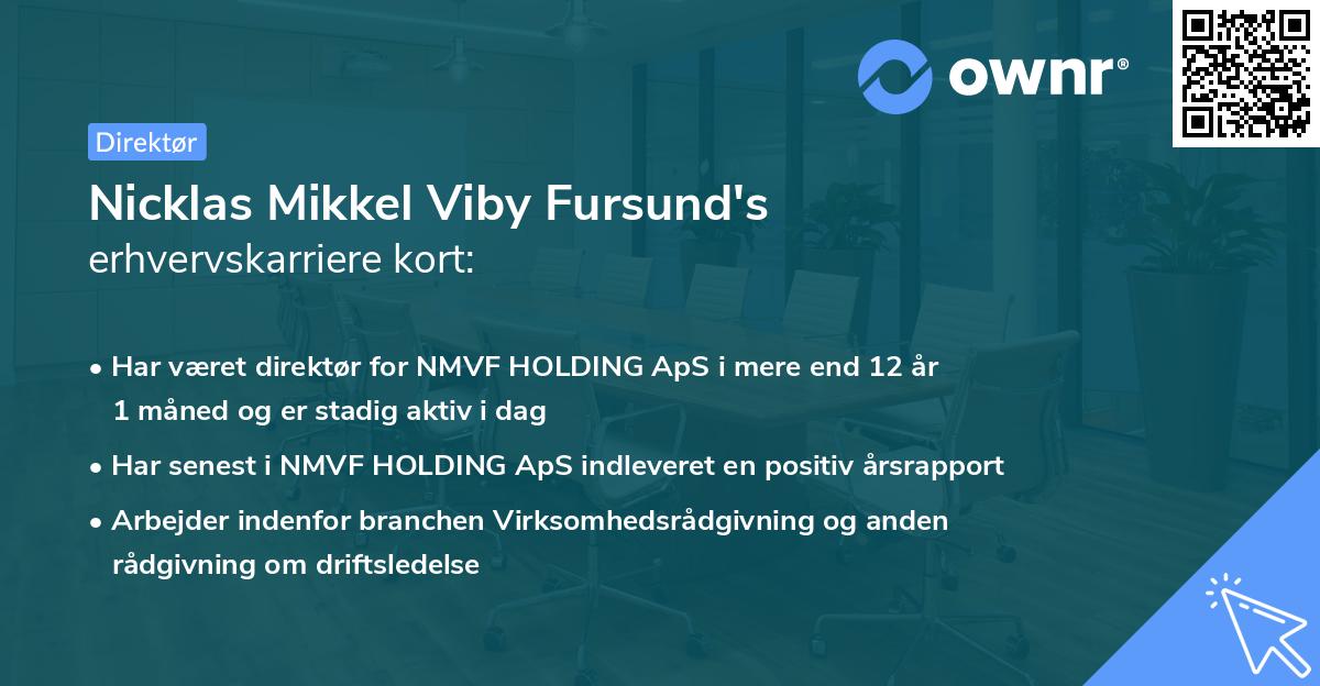 Nicklas Mikkel Viby Fursund's erhvervskarriere kort