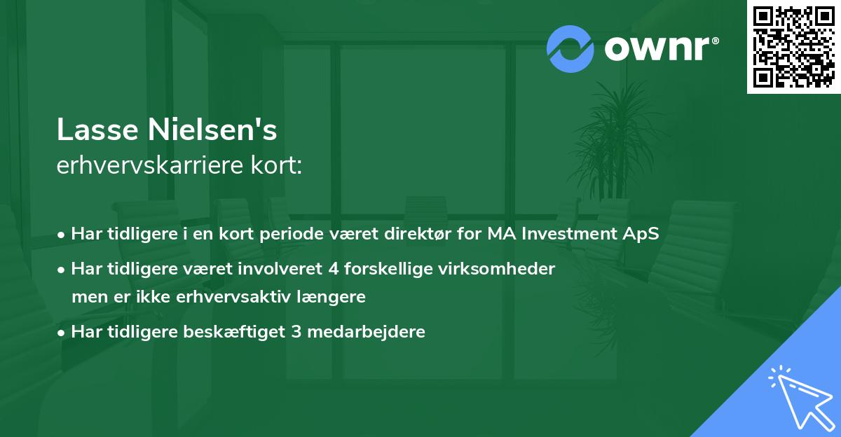 Lasse Nielsen's erhvervskarriere kort