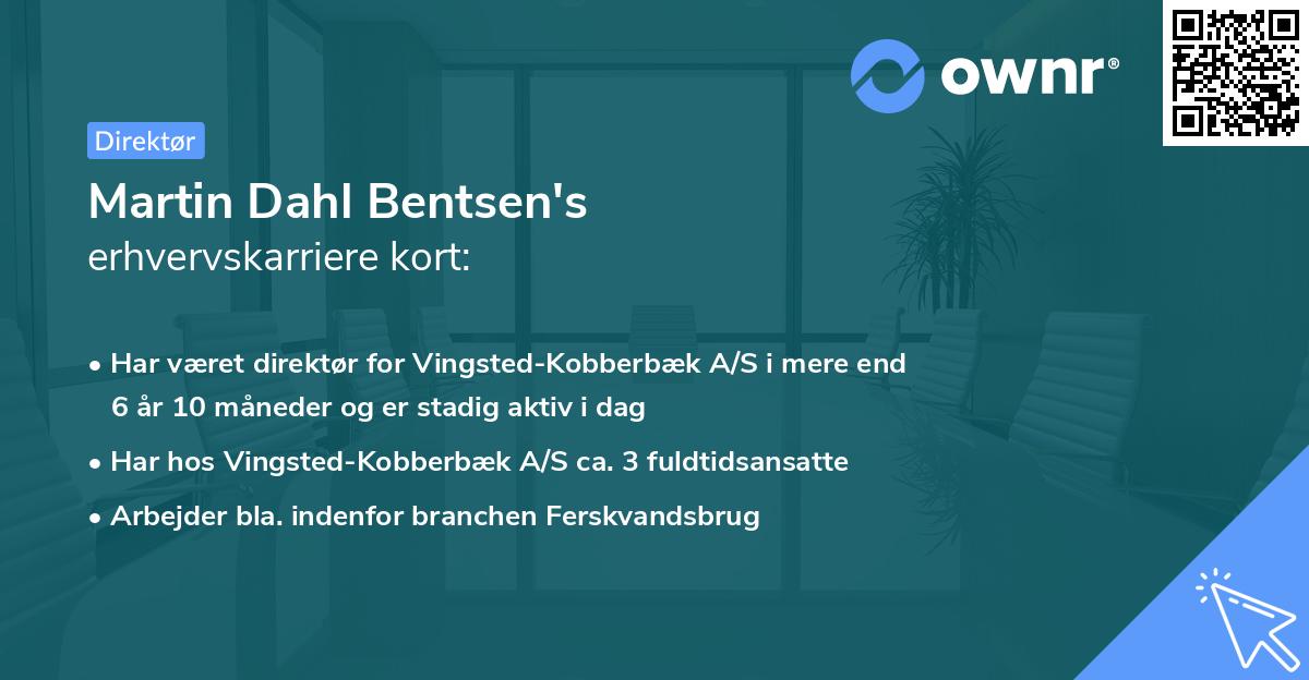 Martin Dahl Bentsen's erhvervskarriere kort