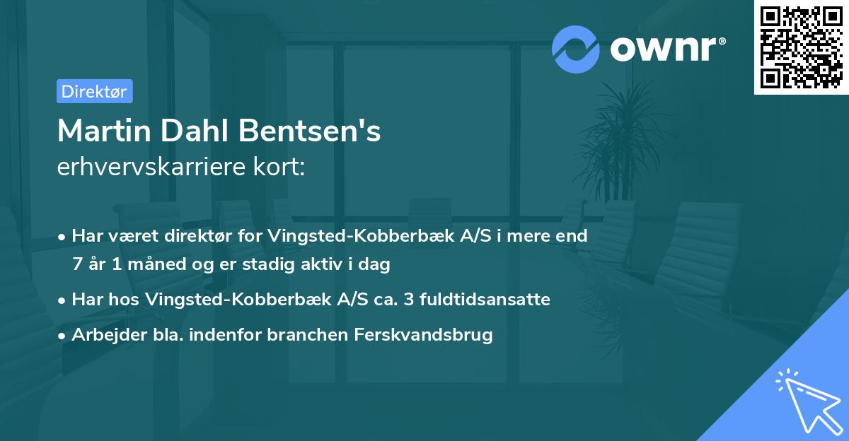 Martin Dahl Bentsen's erhvervskarriere kort